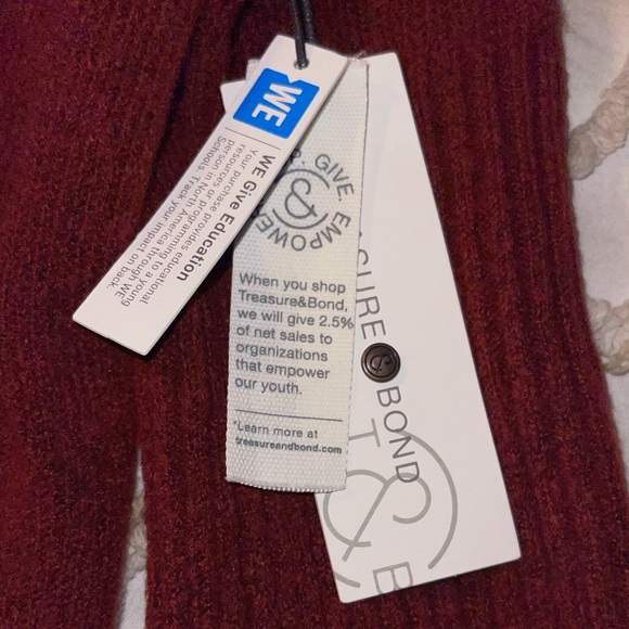 Sold - Sold - NWT- Treasure & Bond Deep Red/Orange Open Front - Picture 12 of 15